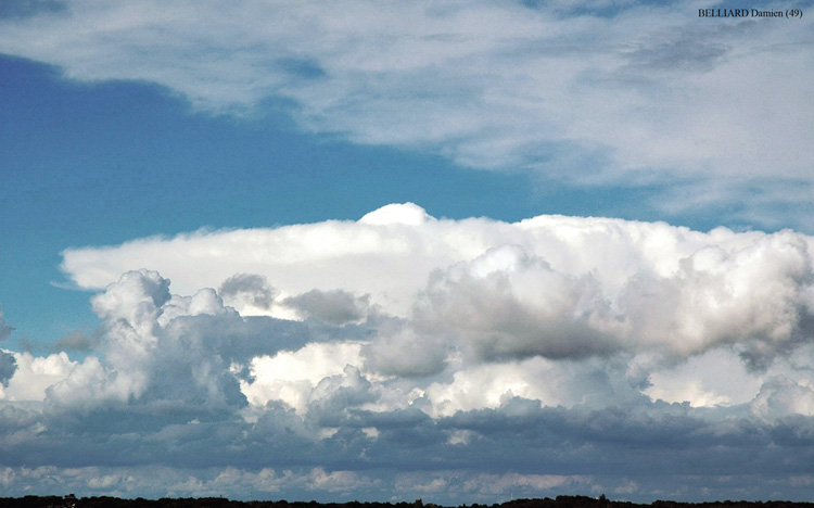 Photo de Cumulonimbus avec sommet pénétrant 3d le 06 juin 2005 en Anjou