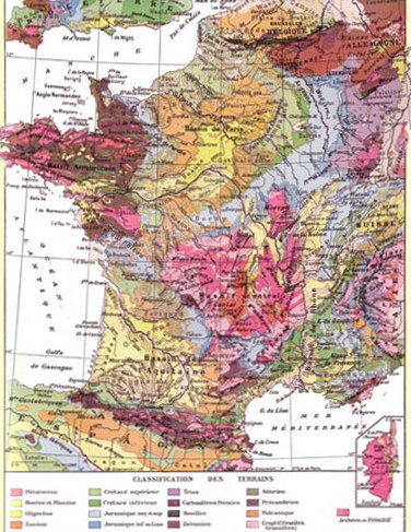 Cartes géologique de la France - Moyen