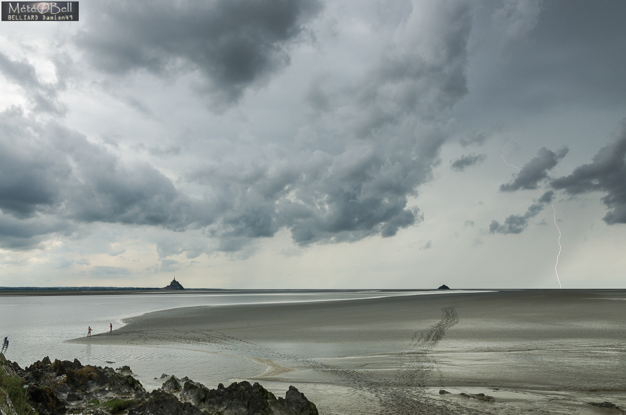 Foudre au Mont-Saint-Michel