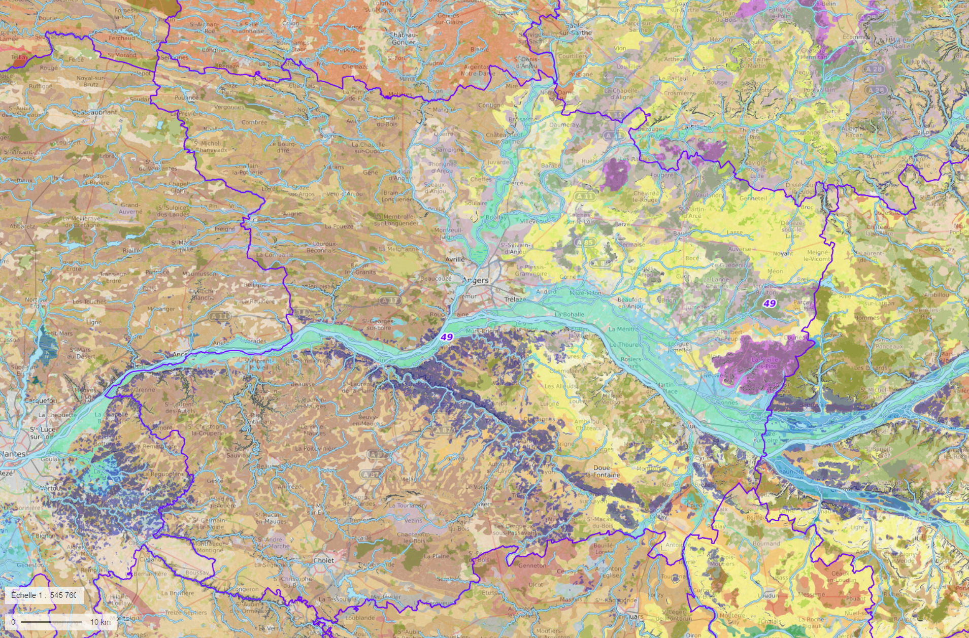 carte paysage anjou